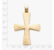 Hammered Cross Pendant
