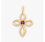 Avery Remembrance Birthstone Cross Pendant