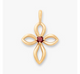 Avery Remembrance Birthstone Cross Pendant