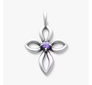 Avery Remembrance Birthstone Cross Pendant
