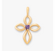 Avery Remembrance Birthstone Cross Pendant
