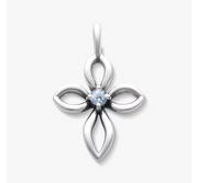 Avery Remembrance Birthstone Cross Pendant