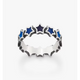 Enamel Connected Stars Ring