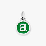 Enamel Initial Disc Charm
