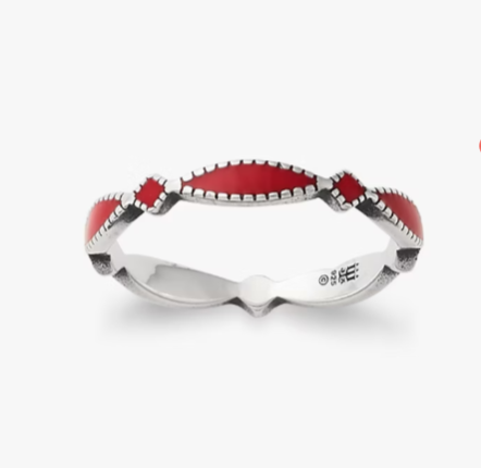 Enamel Cordoba Stacker Ring