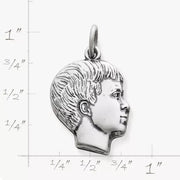 Boy's Profile Charm