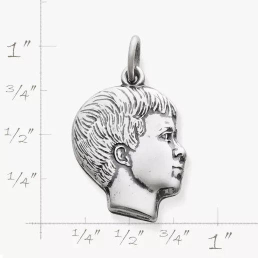 Boy's Profile Charm