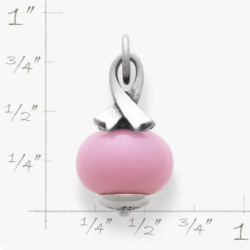 Awareness Ribbon Art Glass Charm