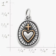 Radiant Sacred Heart Charm