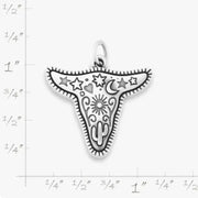 Western Sky Steer Charm