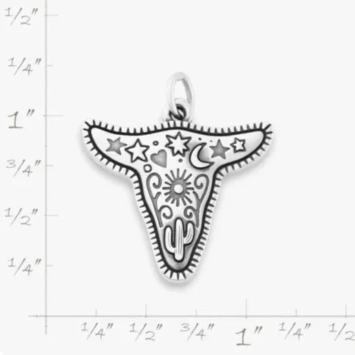 Western Sky Steer Charm