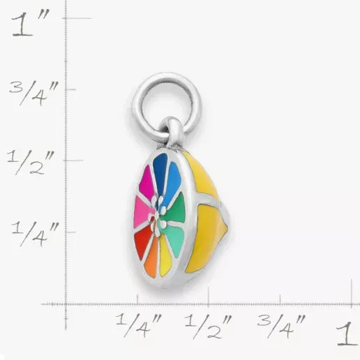 Enamel Colorful Lemon Twist Charm