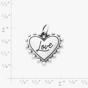 Beaded Heart Love Charm