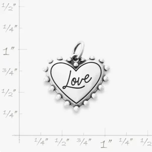 Beaded Heart Love Charm