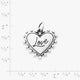 Beaded Heart Love Charm