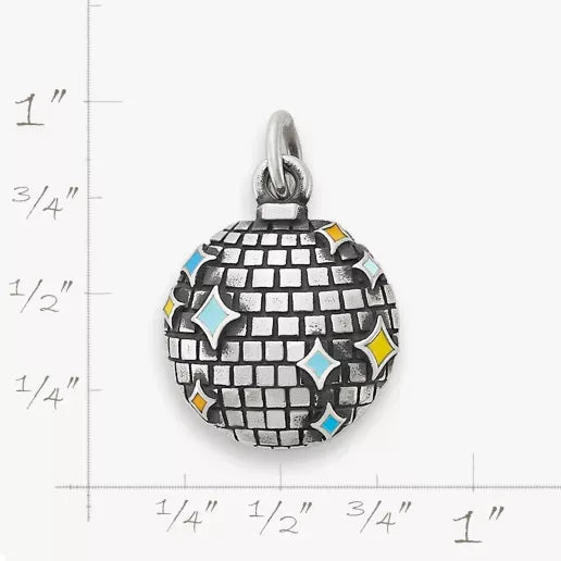 Enamel Disco Ball Charm