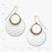 Hammered Eclipse Dangle Earrings