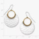 Hammered Eclipse Dangle Earrings
