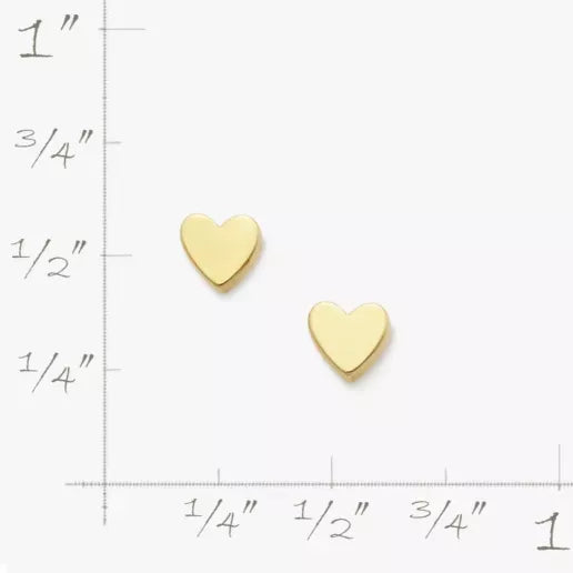 Tiny Heart Studs
