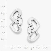 Chain of Hearts Drop Earrings