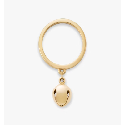 Jingle Bell Charm Dangle Ring