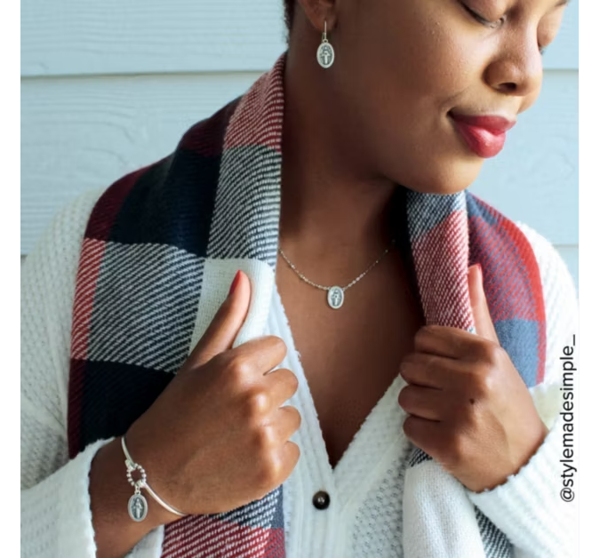 Virgin Mary Hook-On Bracelet