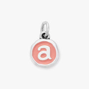 Enamel Initial Disc Charm