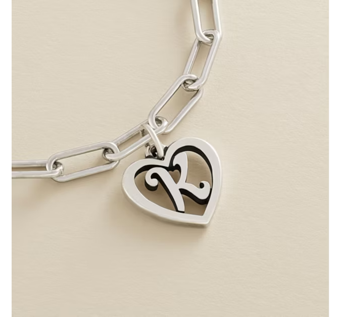 Elongated Link Charm Bracelet