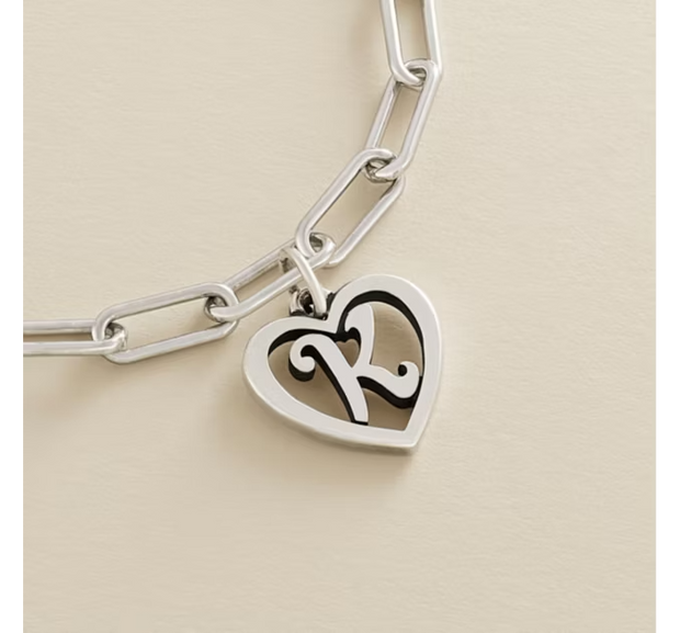 Elongated Link Charm Bracelet