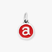 Enamel Initial Disc Charm